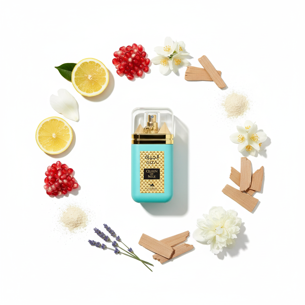 Giza Queen of Nile – Flat lay notas