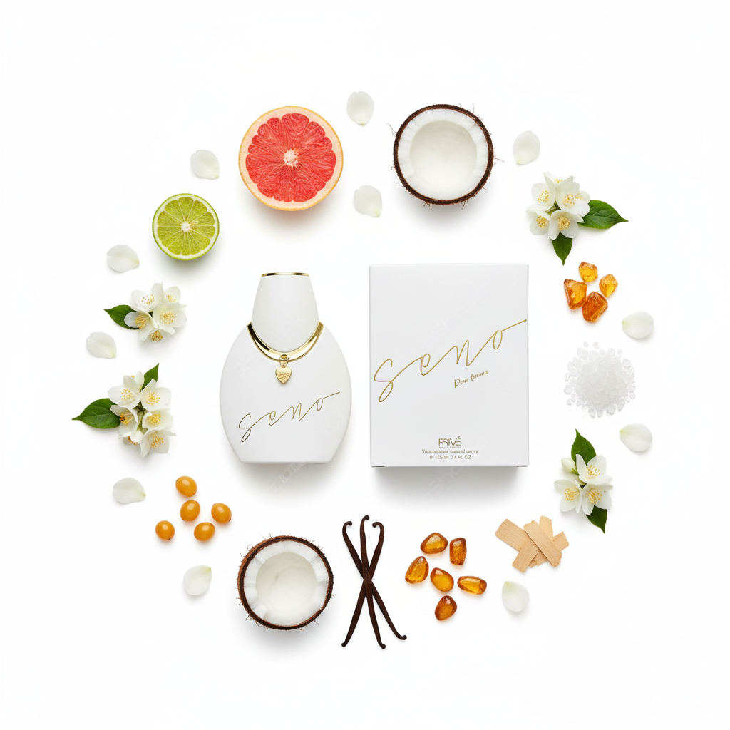 Seno Pour Femme – Flat Lay Notas
