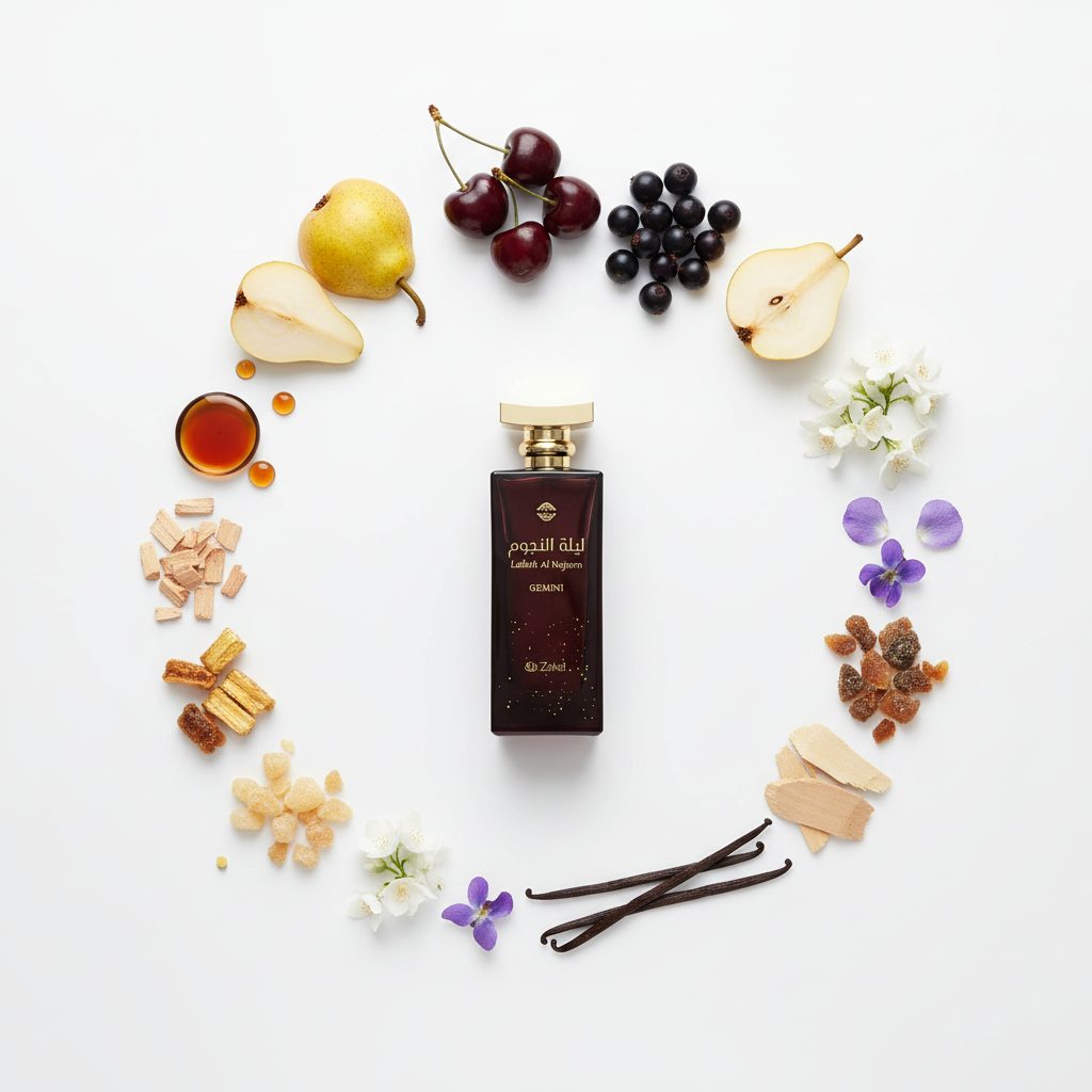Lailath Al Nujoom Gemini – Flat Lay Notas