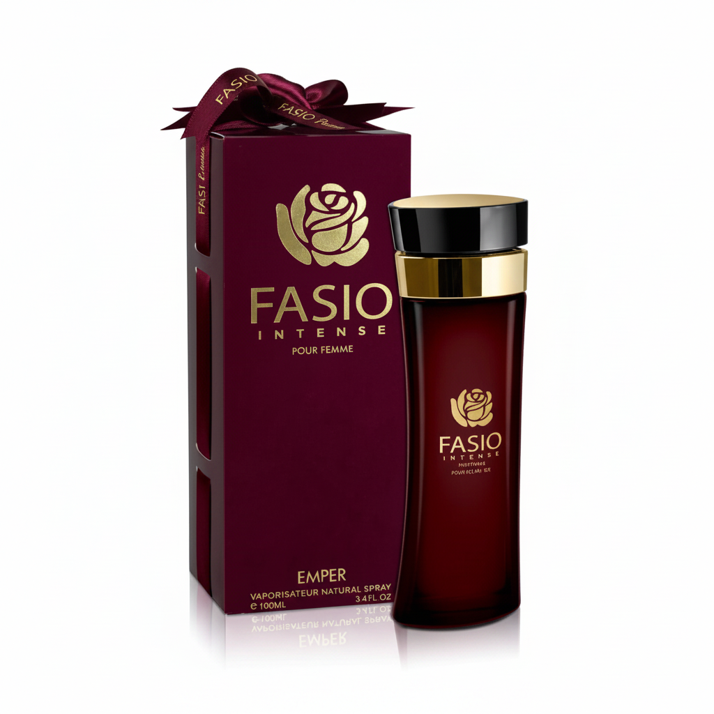 Fasio Intense Pour Femme – Foto Producto Fondo Blanco